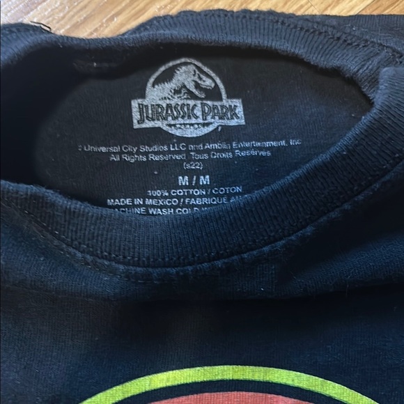 Jurassic Park Black Kids T-Shirt - Picture 2 of 4